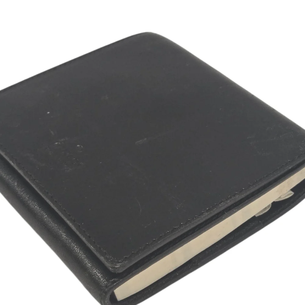 Gucci Black Leather Notebook‎ with Removable Sticky Notes